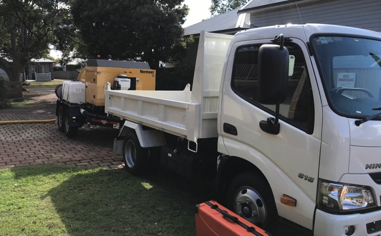 White Truck — Just Plumbing Group Pty Ltd In Toowoomba, QLD